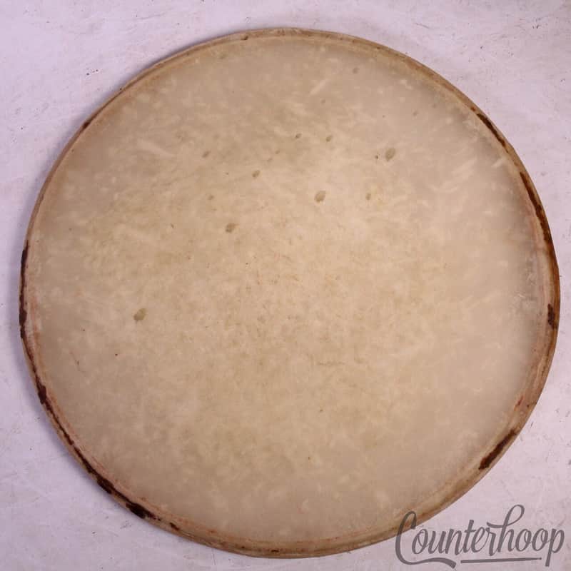 Rogers 14"Calf Skin Snare Drum/Floor Tom Batter Drum Head Eagle Badge Vintage50s image 1
