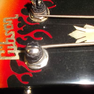 Gibson EB-3 Black w/ Flames image 6