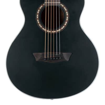 Washburn G-Mini 5 Apprentice Series 7/8 Size Acoustic Guitar - Black Matte (AGM5BMK-A-U) image 2
