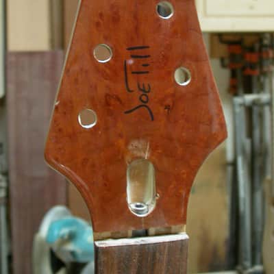 Complete to Suit: Till Guitars Redwood Burl Boutique Thinline Handmade in California image 8