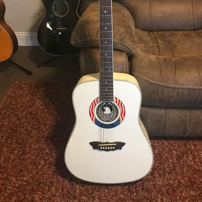 Washburn D2001PWH 2001 White Patriot image 1