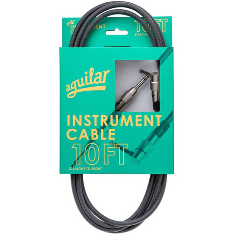 Aguilar AGINST10RS Right-Angle To Straight Connector Instrument Cable - 10ft image 1