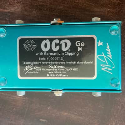 Fulltone Custom Shop OCD-GE Germanium Overdrive image 2