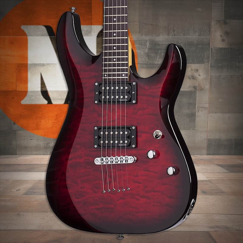 Schecter C-6 Plus - See-Thru Cherry Burst (447) image 1