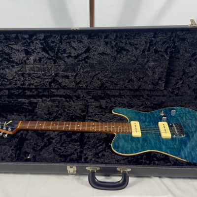 Tom Anderson Guitarworks Hollow Cobra 2000 - Deep Ocean Blue W/ Binding image 24
