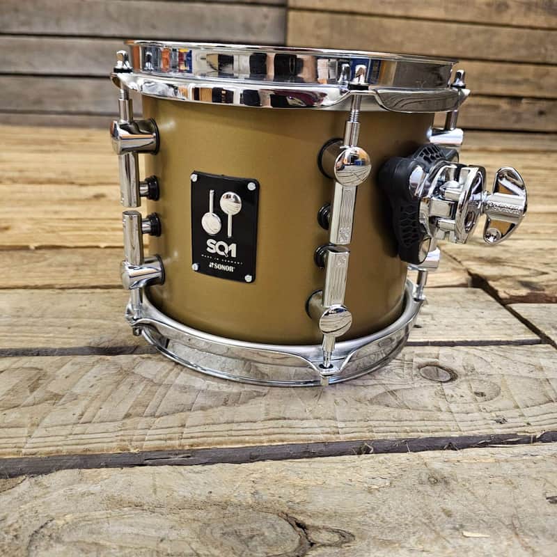 Tom Drum 8" Sonor SQ1 Satin Gold Metallic USED! RKMET111125 image 1