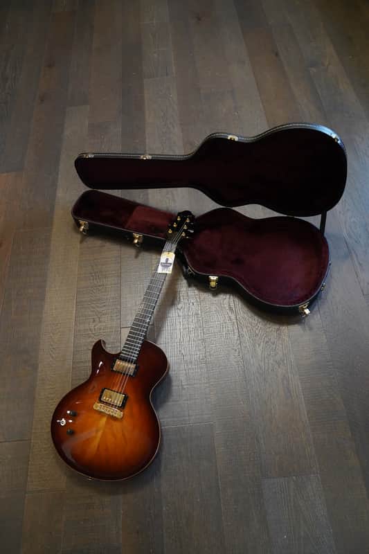Lefty! 2018 Benedetto Benny Antique Burst Semi-Hollow Electric Guitar + OHSC image 1