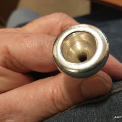 Frank Holton Collegiate cornet with rare Holton 70A mouthpiece image 20
