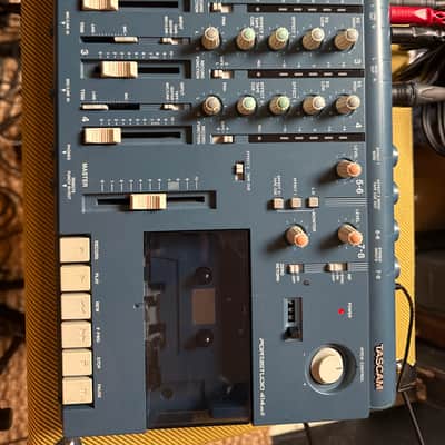 TASCAM Portastudio 414 MKII 4-Track Cassette Recorder 1990s Blue image 3