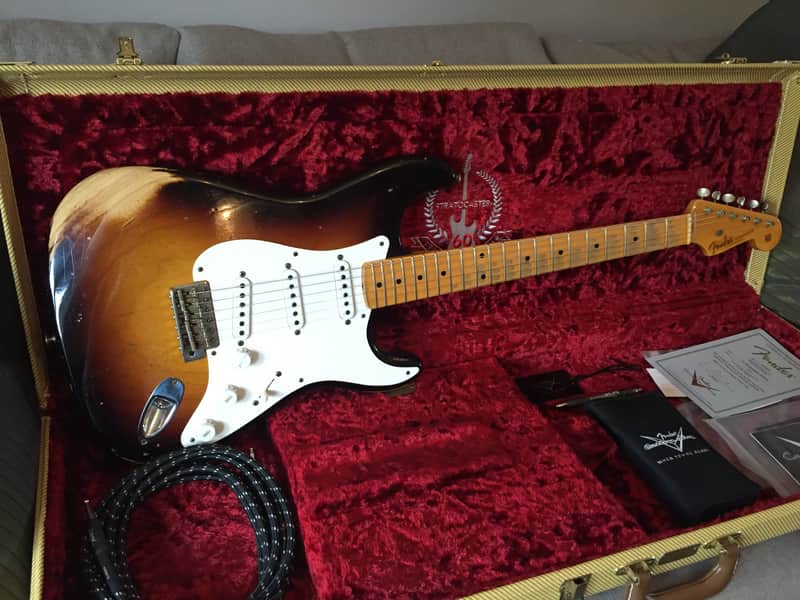 Fender stratocaster 2014 - Heavy relic 2014 - Sunburst image 1
