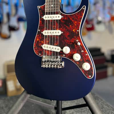Ibanez Prestige AZ2203N Electric Guitar - Dark Tide Blue Flat with Ibanez Case, Get Plek'd! 047 image 1