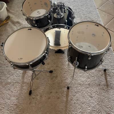 PDP PDNY1604BO New Yorker 10/13/16/5x14" 4pc Drum Kit 2021 - Present - Black Onyx Sparkle image 5