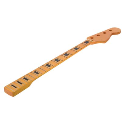 20 Fret Precision Bass Replacement Neck – Maple P Bass Neck with Black Inlays & Truss Rod image 3
