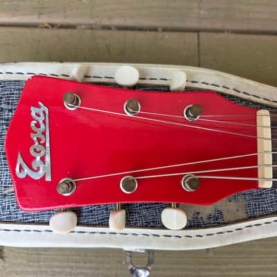 Vintage 1962 Tosca (Valco) Thunderstick Double Pickup Electric Guitar w/ Original Case! image 7