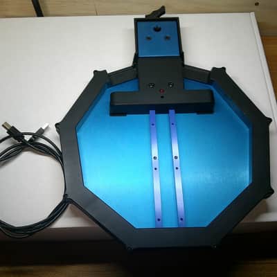 Synesthesia Mandala Drum V3 - USB & 5-PIN MIDI Controller Pad - Black and Blue image 8