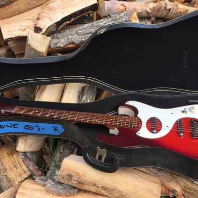 Silvertone 1457 1960 Red Sparkle image 20