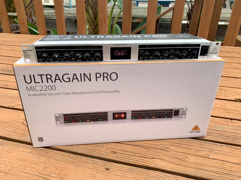 Behringer Ultragain Pro MIC2200 Vacuum Tube Mic Line Preamp | Reverb