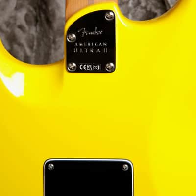 Fender Limited Edition American Ultra II HSS Stratocaster Grafitti Yellow image 12