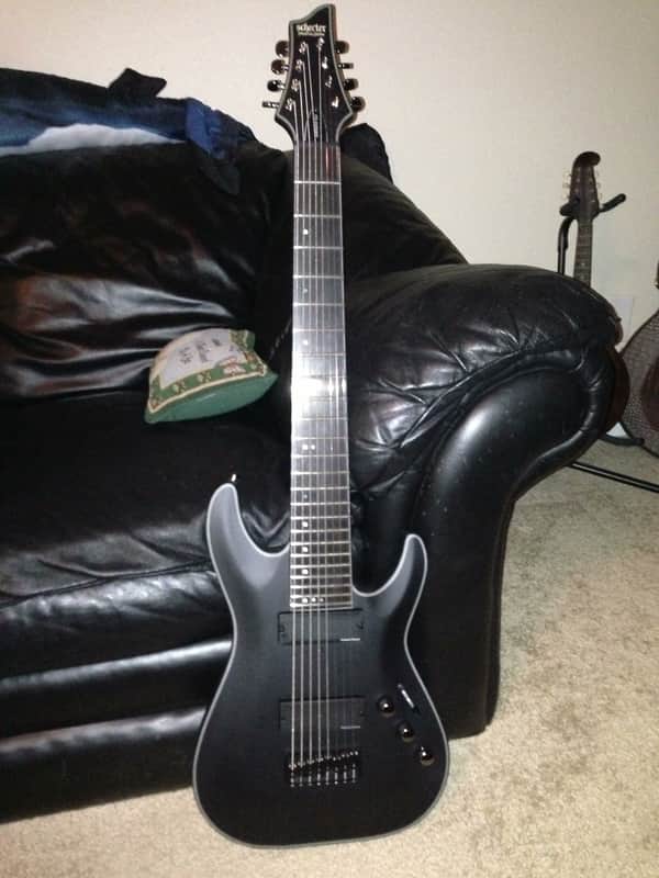 Schecter SLS C-8 2013 Matte Black w/Hardshell case image 1