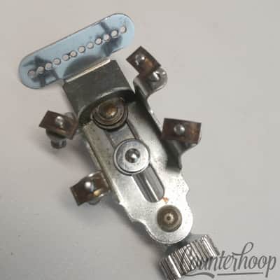 *Gretsch Renown Snare Drum Strainer Vintage 60s Chrome Marching USA Round Badge* image 2