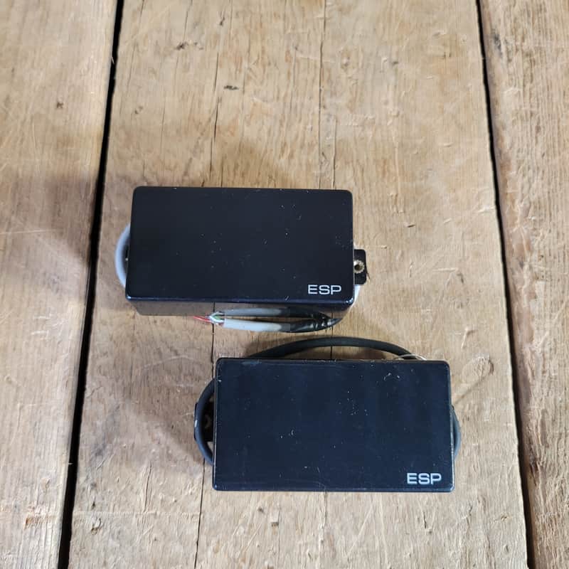 G&B ESP Pickup Pair EMG Style NOS - Black image 1