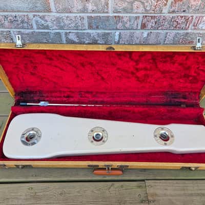 Vintage 1957 Fender Studio Deluxe Six Lap Steel Guitar w/ Original Tweed Hardshell Case, Legs! image 12