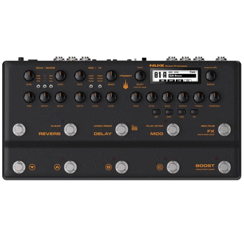 Used NUX NME-5 Trident Multi Effects Guitar Processor Pedal image 1