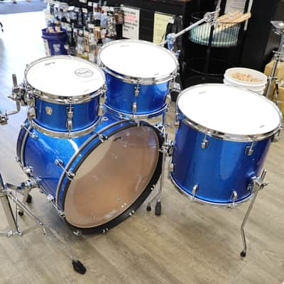 Ludwig Neusonic Mod2 4-Piece Shell Pack 10/12/16/22 (Blue Super Sparkle) image 7