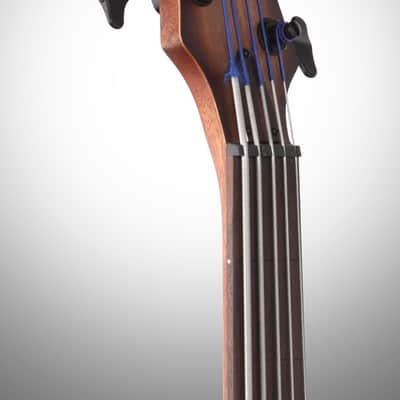 Ibanez SRH505 Bass Workshop Fretless Electric Bass, 5-String - Natural Brown Burst image 8