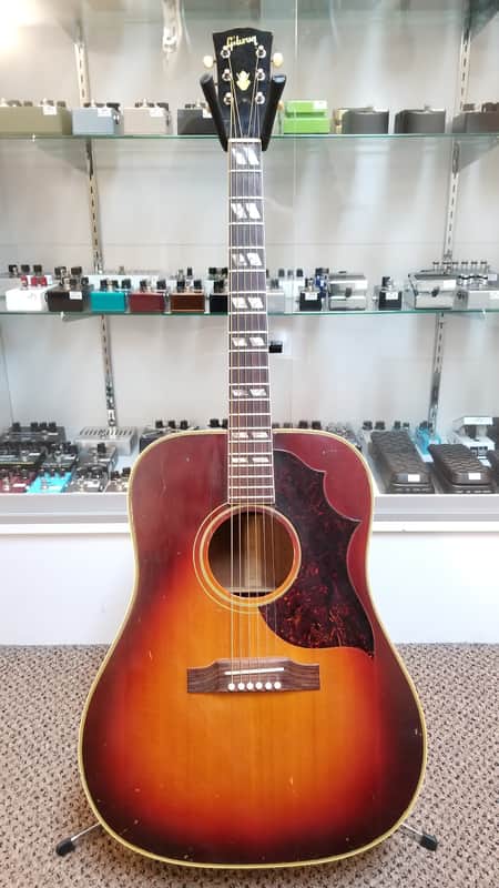 vintage 60's Gibson Southern Jumbo SJ in Cherry Sunburst with Hard Case image 1