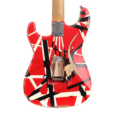 EVH Striped Series Frankie Red/White/Black Relic 2021 image 6