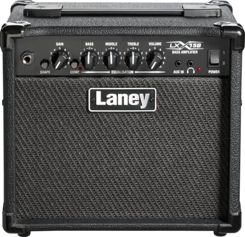 Laney LX15B 15W Bass Combo Amp with 2x5" Speakers 3-Band EQ Onboard Compressor Aux In & Headphone Out image 1