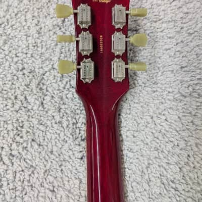 Vintage VSA500B ReIssued Semi Acoustic Guitar w/Bigsby ~ Cherry Red - ON SALE ! image 6