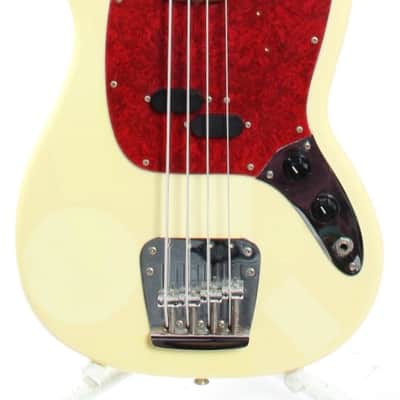 1998 Fender Mustang Bass vintage white image 1