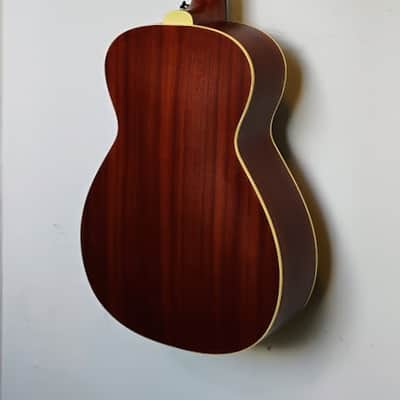 Guild Westerly Collection Series M-240E Troubadour - Pau Ferro Fretboard - 2019 - Present - DeArmond Tone Boss Sound Hole P/U - Vintage Sunburst (VSB) - Satin image 18