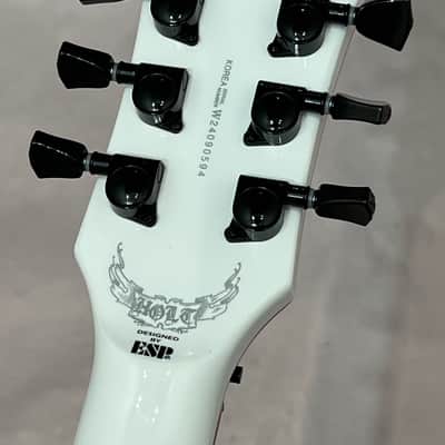 ESP LTD Signature Series Gary Holt GH-600 Electric Guitar 2024 Snow White w Case New Overstock Closeout image 7