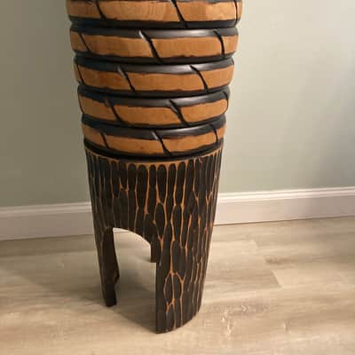 Toca Percussion 14" x 42" Makuta Leader Drum  Black-Stained Mahogany w/Mallets image 12