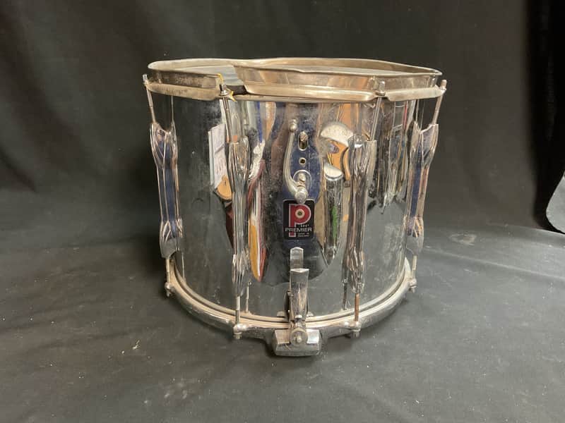 Vintage Premier 14” Marching Snare drum Serial 2987 - Silver image 1