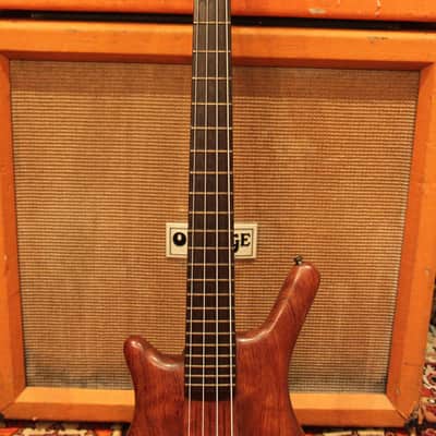 Vintage 1991 Warwick Thumb Thru Neck Golden Era Left Handed Bass Guitar w/ Case image 8