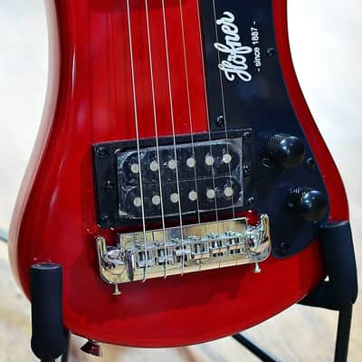 Hofner Shorty Red Travel Electric Guitar image 2
