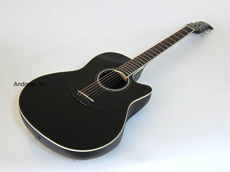 Ovation Celebrity Acoustic/Electric Cutaway Guitar - Black image 1