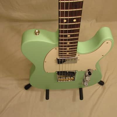 Fender American Performer Telecaster Hum with Rosewood Fretboard 2019 Satin Surf Green W/ Matching Hardcase Excellent image 4