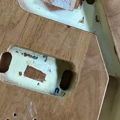 Fender John 5 Ghost Telecaster guitar body red binding base coat image 2