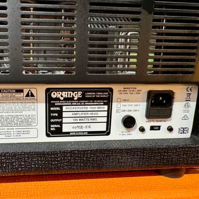 Orange ROCKERVERB 100H ( 100 W/70 W/50 W/30W) - BLACK EDITION image 15