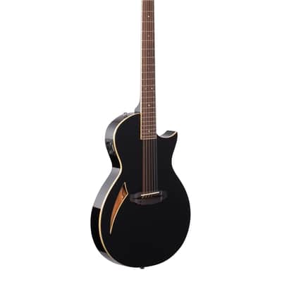 ESP LTD TL-12 Thinline 12-String Acoustic Electric Guitar Black image 8