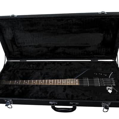 BootLegger Guitar Spade Gibson Scale 24.75 Headless Guitar With Case 2022 Black image 4