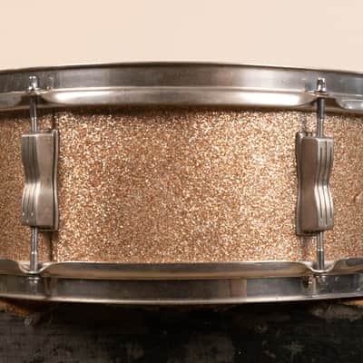 1965 Ludwig 5x14 Champagne Sparkle Pioneer Snare Drum image 3
