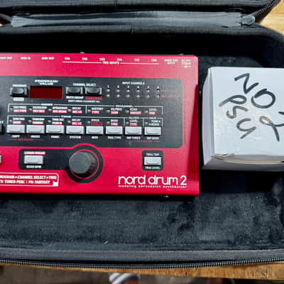 Nord Drum 2 6-Channel Modeling Percussion Synthesizer with Pad Controller 2014 - 2016 - Red with Black Pads image 6