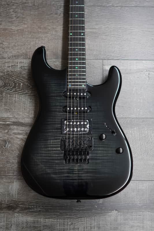 AIO Wolf S1-SSH Floyd Rose Electric Guitar - Trans Black