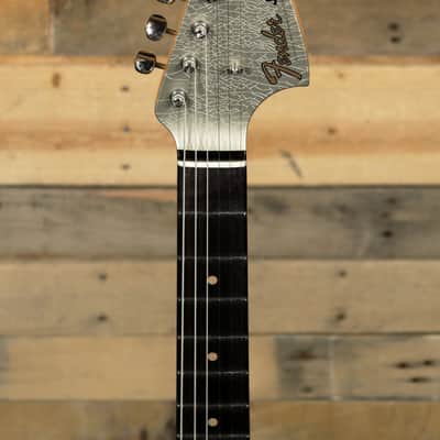 Fender Custom Shop '63 Jaguar Electric Guitar Aged Inca Silver w/ Case image 6